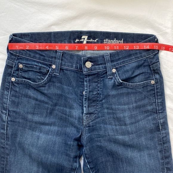 7 for all Mankind Standard Straight Leg Jeans Sz 29 - Picture 8 of 12
